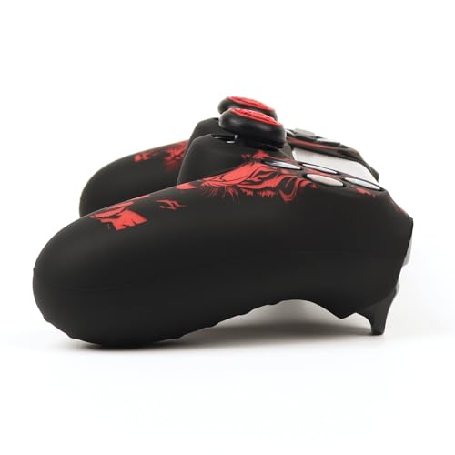 Image of RALAN Tiger HeadDesign Controller Skin Cover with 2 Thumb Grips Compatible with PS4 /Playstation 4 Slim /Pro Controller