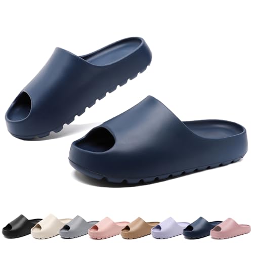 Image of Yueerlu Cloud Slides for Women Men, Recovery Womens Pillow Slides,EVA Anti-Slip shower shoes,Thick Sole Open Toe Garden Shoes,men's sandals,mens slippers for Indoor and Outdoor Size