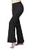 Tummy Control Slimming Shaping Standard Waist Yoga Bootcut Bootleg Pants Black