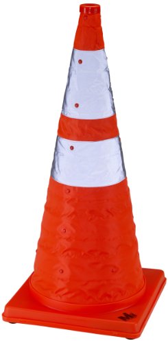 Mutual Industries 17714 Nylon Collapsible Traffic Cone, 28