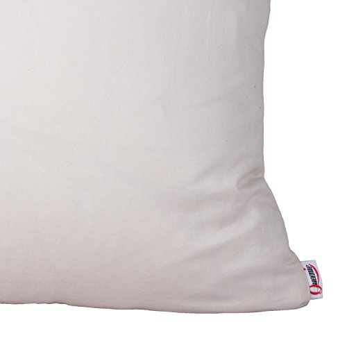 Queenie® - 2 Pcs Solid Color Cotton Decorative Pillowcase Cushion Cover For Sofa Throw Pillow Case Available In 14 Colors & 5 Sizes (26 X 26 Inch (65 X 65 Cm), Off White) #TOP2