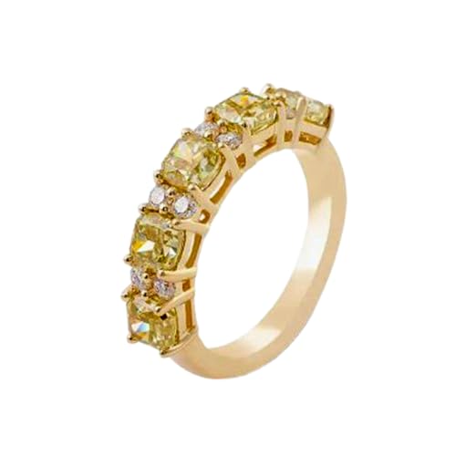Bague de fiançailles moissanite éclat durable sans ternir en argent plaqué or 14k