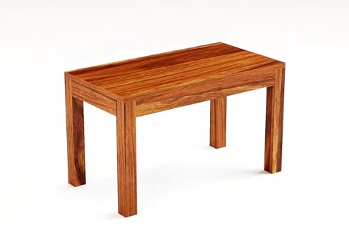Image of Solid Sheesham Wood Living Room Benches, Wooden, Upholstered Wooden Seating Bench for Home & Office l Solid Wood Bench for Daining Table l Indoor Outdoor Seating
