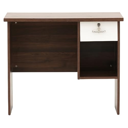 Image of Royaloak Neutron Computer Table | Engineered Wood | Melamine Finish | Ample Storage | Modern Design | Telescopic Channel | Spacious Legroom | Drawer Storage | Computer Table for Home