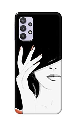 Image of PRINTFIDAA Photo of Beautiful Girl Hard Back Cover for Samsung Galaxy M32 5G / A32 5G Back Cover -(P6) KAT1005