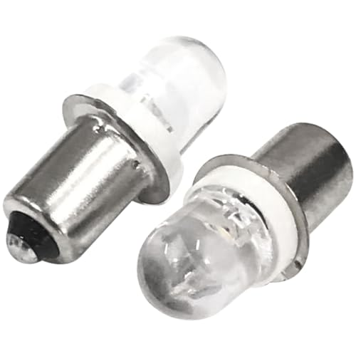 オーディオファン P13.5S LED電球 2個入り 3V 1W 懐中電灯用LED交換球 LED電球 ライト交換用 3000K 暖白