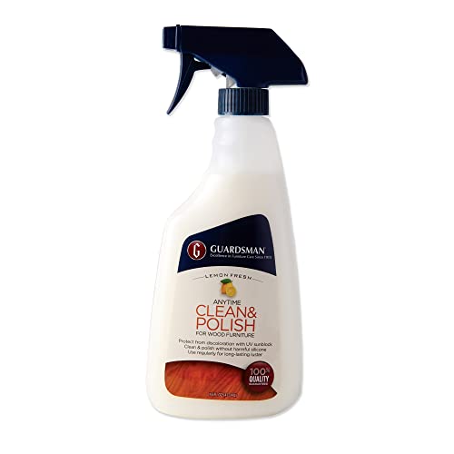 Comparison: Best Wood Cleaner For Cabinets 9 Guardsman Anytime Clean & Polish Wood Cleaner & Furniture Polish for Cabinets, Tables, and Other Wood Surfaces, Spray Bottle, Lemon Fresh, 16 Fluid Ounces