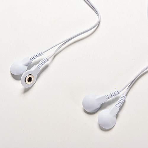 Electrode Lead Wires Connecting Cables for Digital TENS Therapy Machine Massager Electrode Wire Plug 2.5mm 4 Buttons