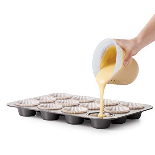 OXO Good Grips 2-Cup Squeeze & Pour Silicone Measuring Cup with Stay-Cool Pattern