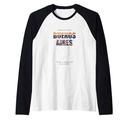 Buenos Aires Argentina Vacaciones Viaje Ciudad Vacaciones Camiseta Manga Raglan