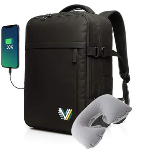 Mochila Viaje Cabina Avión 40x20x25 Ryanair | Travel Backpack | Bolsa Viaje Impermeable Mujer Hombre | Nylon Acolchado Premium y Cremalleras Reforzadas | Incluye Regalo Almohada Reposacuellos Mochila Viaje Cabina Avión 40x20x25 Ryanair | Travel Backpack | Bolsa Viaje Impermeable Mujer Hombre | Nylon Acolchado Premium y Cremalleras Reforzadas | Incluye Regalo Almohada Reposacuellos