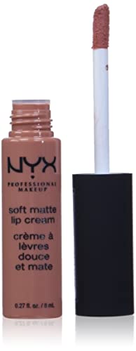 NYX Professional Makeup Soft Matte Lip Cream, Cremiges und mattes Finish, Hochpigmentiert, Langanhaltend, Vegane Formel, Farbton: Stockholm