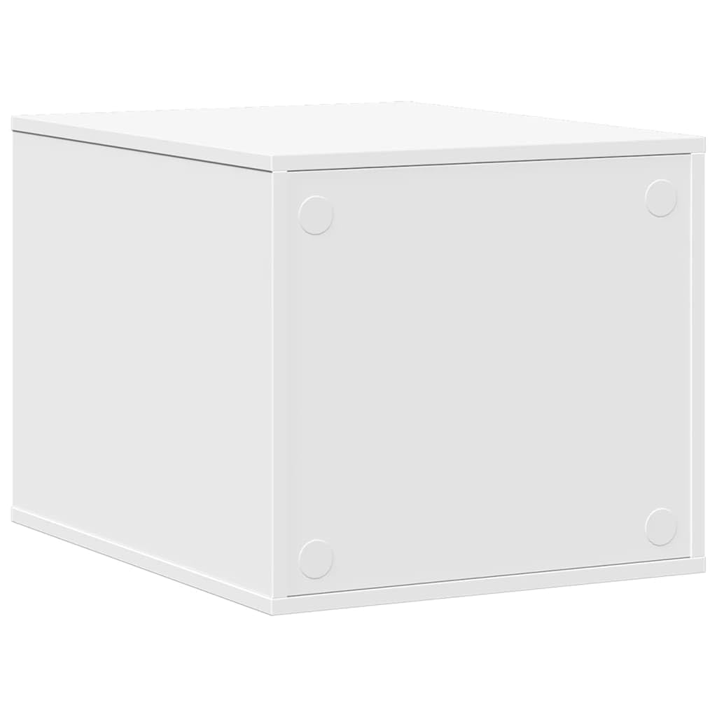 Maison de Toilette Chat, Meuble Caché Litière Bac à Litière pour Chat Blanc 47 x 59 x 42 cm Bois d'ingénierie