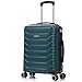 RAYKONG Maleta de Cabina 55x40x20cm Policarbonato (40L) semirígida Trolley pequeño Equipaje de Mano 4 Ruedas giratorios a 360º Cierre numérico (Verde)