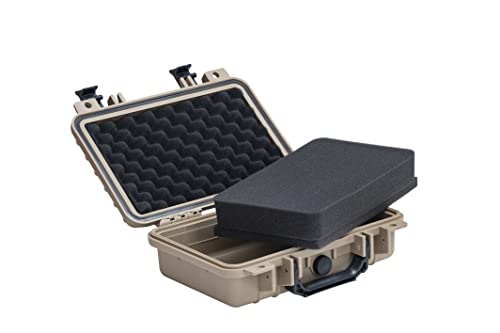 MEIJIA Portable All Weather Waterproof Protective Hard Case, Small Camera Case,Dry Case with Customizable Foam,Fit Use of Drones, Camera,Equipments, 11.65 ”x8.35”x3.78”