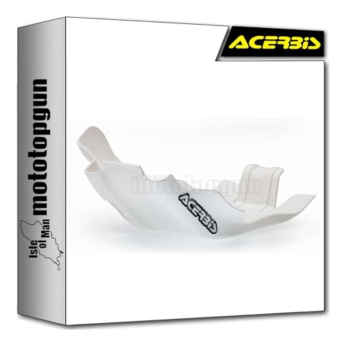 Sabot moteur blanc Acerbis Husqvarna TE 300 évite fissures carter moteur