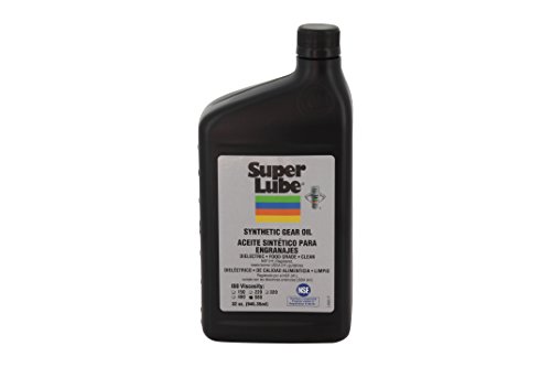 Super Lube 54632 Synthetic Gear Oil ISO 680, 1 quart Bottle, Translucent