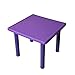 Produktbild LIANGJUN Tisch Stuhl for Kinder Schreiben Kindertisch Hocker Lernen Zeichnung Tabelle Kindergarten Baby Kunststoff, Spieltisch (Color : Purple, Size : A)