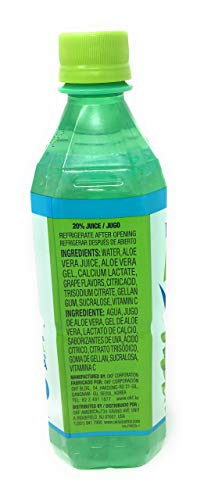 OKF Farmers Aloe Vera Drink in 16.9 Ounce Bottles (Sugar Free, 12 Pack)