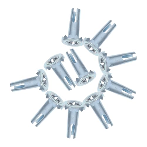 Veemoon Douilles En Métal Pour Roulettes De Chaise De Bureau, Inserts De Tige Robustes 10 Pièces, Fixations Stables Anti-bruit, Compatibles Pieds De Chaise En Bois, Pour Mobilier De Bureau