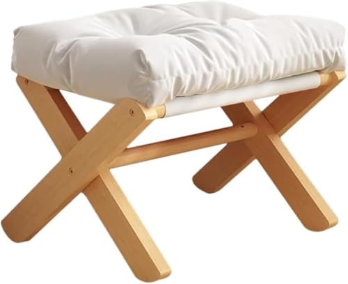 GEBYUI オットマン 折りたたみ 足置き台 デスク下 フットレスト スツール 木製 軽量 取り外し可能 しっかり ふわふわ 耐荷重 おしゃれ 脚置き 腰掛け イス 北欧