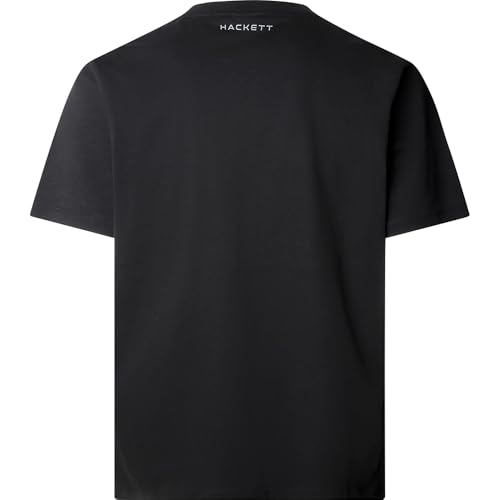 Hackett London Para Hombre. HM5000030 Camiseta Essential Box Negro (Xs), Casual, AlgodóN, Manga Corta - 2
