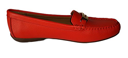 Coach Olympia Pebble Grain Leather Coral 8M #TOP2