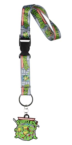 Nickelodeon Teenage Mutant Ninja Turtles Cartoon Wrist Strap Lanyard for Keys with 2