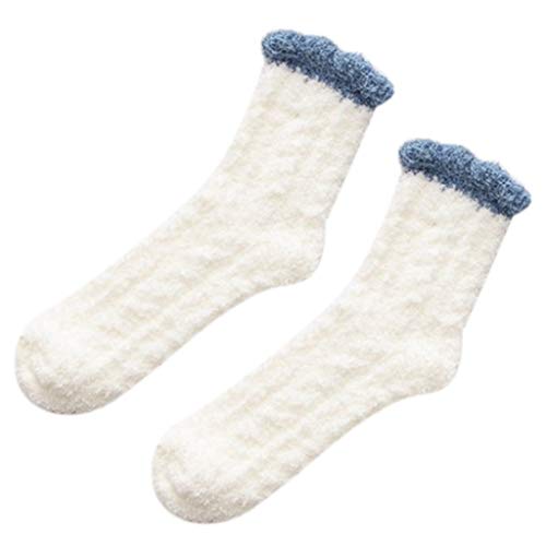 Sock,Womens Winter Coral Fuzzy Slipper Socks Cable Knit Warm Hosiery