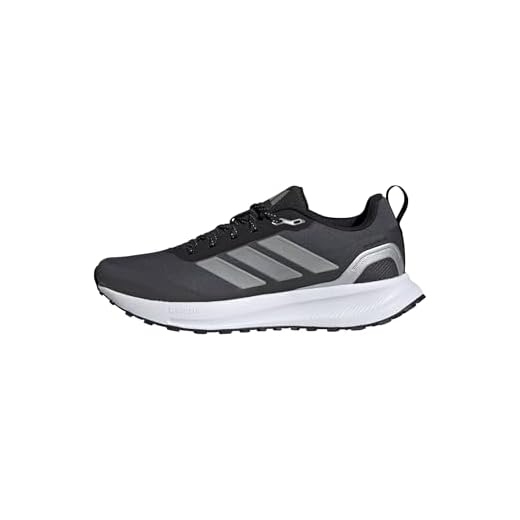 adidas Femme RUNFALCON 5 TR Running Shoes, Core Black/Silver Metallic/Carbon, 39 1/3 EU