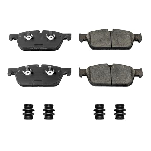 Image of PowerStop Front Brake Pads for Mercedes-Benz GL350 2013-16 |GLE450 AMG 2016 |GLS550 2017-18 |ML400 2015 - Z17 Ceramic Brake Pads with Installation Hardware, 17-1636