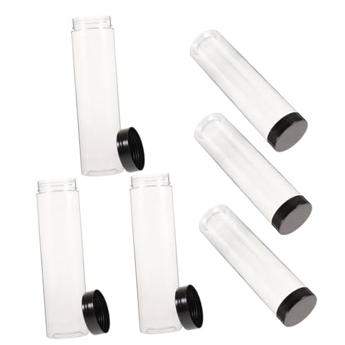 HEALEEP Juice Storage Bottles Reusable Drink Bottles Lids for Restaurants Cafes and Homes