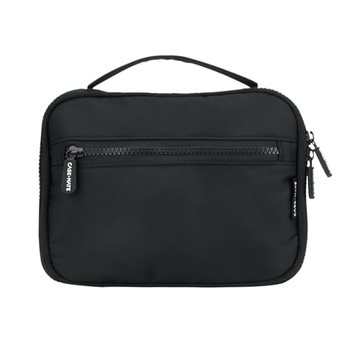 Case-Mate Electronic Organizer Travel Case - Portable Tech Travel Pouch w/Multiple Storage Mesh Pockets for Cable, Cord, Charger, Power Bank, Airpods - Airplane Travel Essentials Bag - Black
