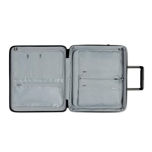 Image of Samsonite Elevation Plus - Medium Hardside Luggage - Scratch Resistant Polypropylene Shell, RightHeight Adjustable Handle, Integrated AirTag Holder, TSA Lock, WetPak Compartment - Triple Black