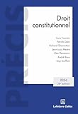 fiches droit constitutionnel ve republique  Droit constitutionnel 2026. 28e éd.