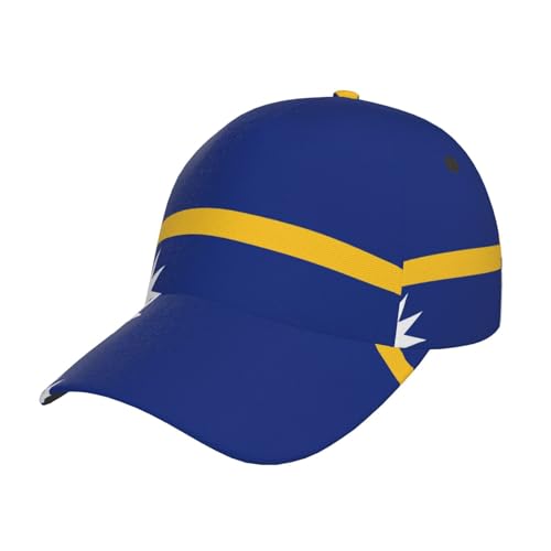 Pidgazdfgv Drapeau de Nauru Casquette de baseball classique unisexe réglable avec couronne basse Taille adulte Convient à tous les garçons et filles Noir