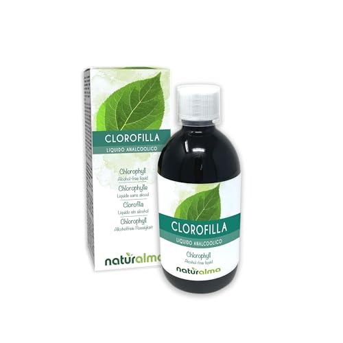 Chlorophyll Naturalma - alkoholfreie Flüssigkeit 500 ml - Nahrungsergänzungsmittel - Vegan und 100% natürlich