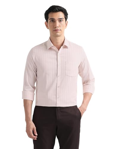 Image of Arrow Checked Slim Fit Mens Formal Shirt - Cotton, Breathable & Comfortable, Full Sleeves Shirts for Men