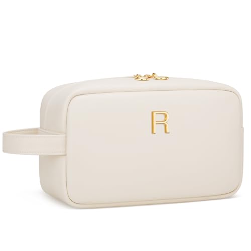 CLOUDWINGS Gifts for Women Bridesmaid Gifts Initial Makeup Bag