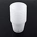 Pflanzkorb Topfnetz Hydroponik Mesh 10pcs Heavy Duty Mesh Topfnetz Cup Korb Hydroponik Pflanze wachsen Klonen Weiß