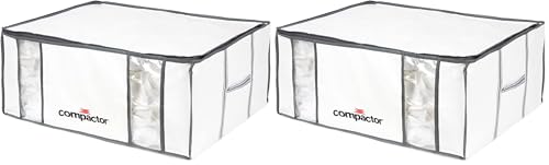 Compactor - Housse de rangement sous vide - Taille XXL très grande capacité - Compression couettes oreillers vêtements - Rangement armoire (Lot de 2)
