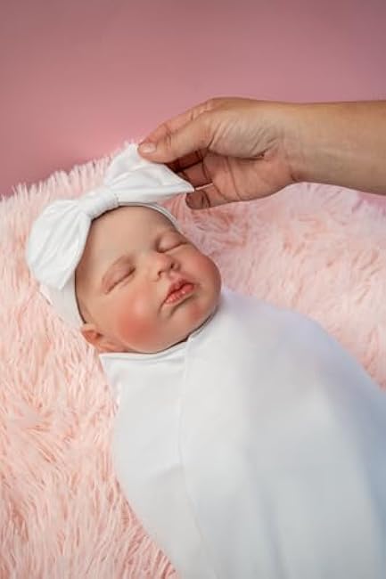 RATIVE Stretchy Swaddle Blanket Receiving Blankets with Headband Cap for Unisex Newborn Baby 0-3 Months Boys Girls