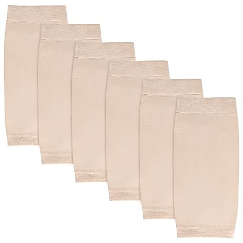 HOVEOX 3 Pairs Forearm Tattoo Cover Up Sleeves Tattoo Cover Up Sleeve Forearm Tattoo Cover Up Compression Sleeves Tattoo Cover Sleeve (8.2 inch, Nude) Cover