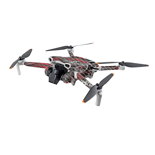 Image of MightySkins Carbon Fiber Skin Compatible with DJI Mini 3 - Red Hip Hop | Protective, Durable Textured Carbon Fiber Finish | Easy to Apply | Made in The USA
