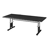 Bauhutte(バウヒュッテ) ゲーミングデスクHD 昇降式 ロー (幅120cm×奥行55cm) ブラック BHD-1200HDL-BK