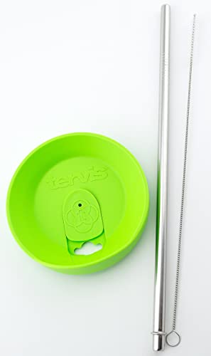 Stainless Steel Straws Compatible With Tervis Tumbler 24 Oz Travel Insulated Clear Drinking Cup Lid Cocostraw Brand #TOP3