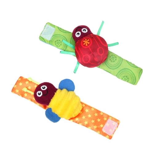 SOIMISS 2 Stück Armband Rassel Set Sensorisches für Neugeborene und Kleinkinder Leicht Langlebig Lustige Insekten Bienenform Fördert Sinnesentwicklung und Motorik SOIMISS 2 Stück Armband Rassel Set Sensorisches für Neugeborene und Kleinkinder Leicht Langlebig Lustige Insekten Bienenform Fördert Sinnesentwicklung und Motorik