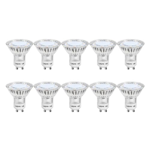 Lepro GU10 LED Bulbs, Warm White 2700K LED Light Bulbs, 35W Halogen Spotlight Equivalent, 3W Energy Saving GU10 Bulbs, 250lm, 100° Beam Angle, Non Dimmable, AC 220-240V, Pack of 10