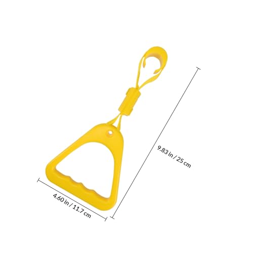 Agarre seguro de plástico amarillo con diseño elegante para transporte público moderno 4
