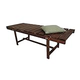 Relaxdays Gartenbank, 2-Sitzer, Terrasse, Balkon, ohne Lehne...